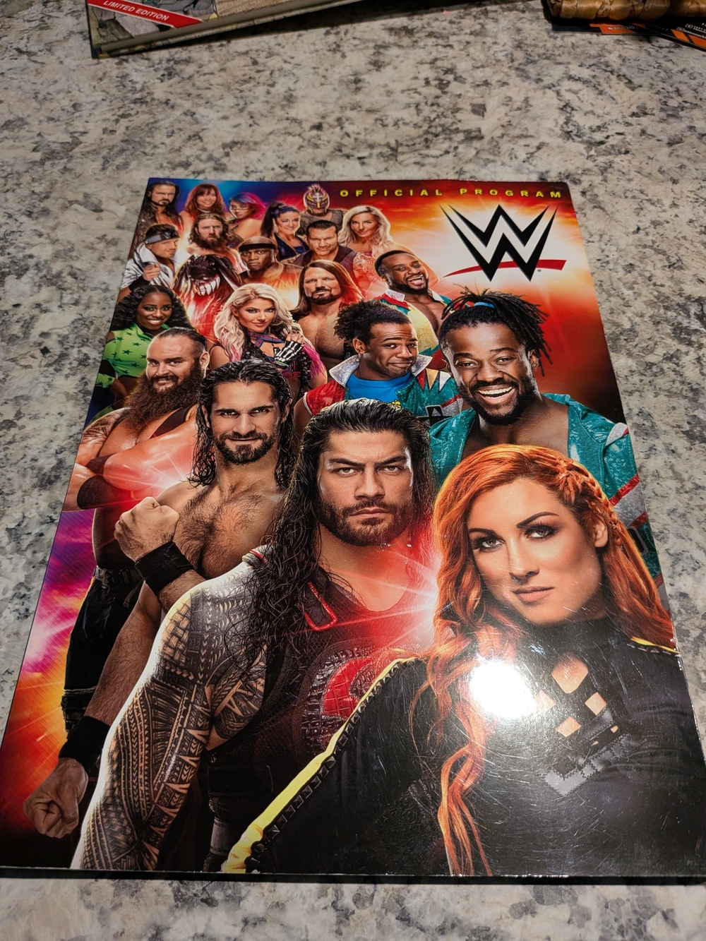 WWE Official Program Magazine - Colorful Superstars Cover